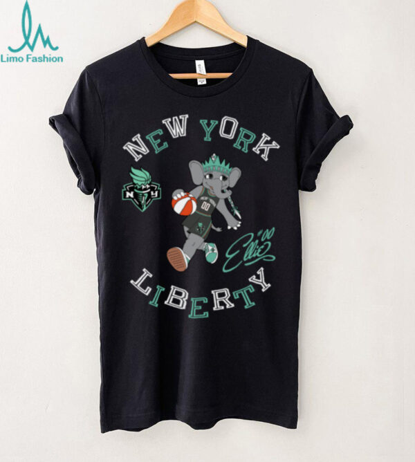 New York Liberty Stadium Essentials Black Mascot Numero Uno T Shirt