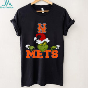 New York Mets Logo Baseball Grinch Christmas T Shirt