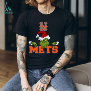 New York Mets Logo Baseball Grinch Christmas T Shirt