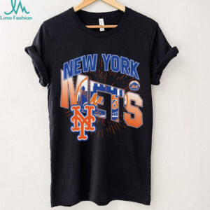 New York Mets Royal Burst Logo Baseball Shirt