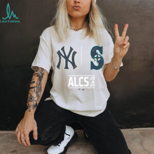 New York Yankees vs Seattle Mariners 2025 MLB ALCS Batters Box Matchup T Shirt