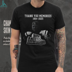 Nick Mangold New York Jets NFL Football Thank You Memories 1984 2025 RIP shirt