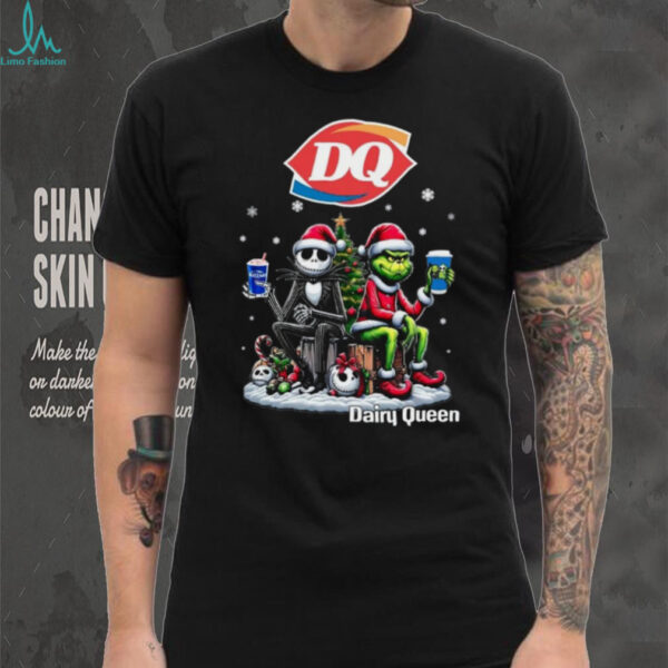 Nightmare Before Christmas Grinch Santa Hat DQ Blizzard T Shirt