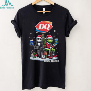 Nightmare Before Christmas Grinch Santa Hat DQ Blizzard T Shirt