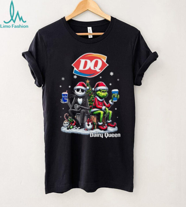 Nightmare Before Christmas Grinch Santa Hat DQ Blizzard T Shirt