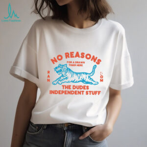 No Reasons Tiger Random Dudes Stuff T Shirt
