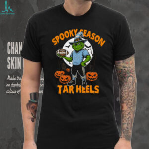 North Carolina Tar Heels Halloween Tee – Spooky Season NCAA Football Shirt – Custom Name Grinch Fan Gear