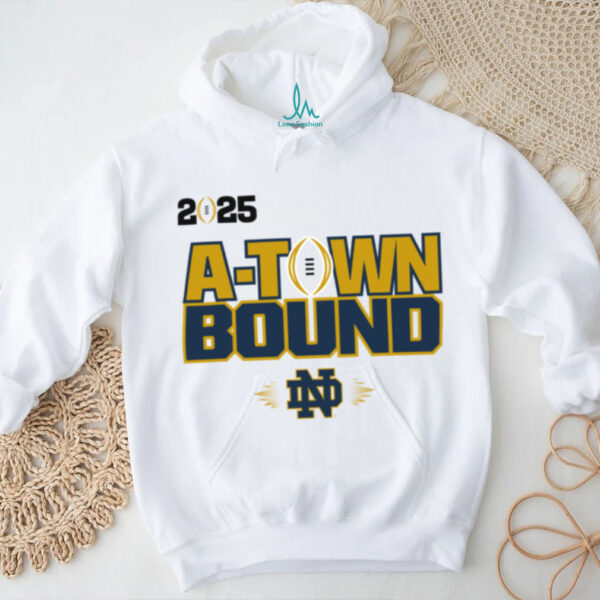 Notre Dame Fighting Irish College Football Playoff 2025 National Championship Game A Town Bound T Shirts