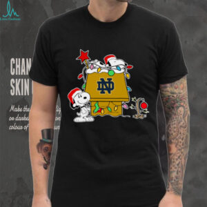 Notre Dame Fighting Irish Football Snoopy Christmas Holiday 2025 T Shirt