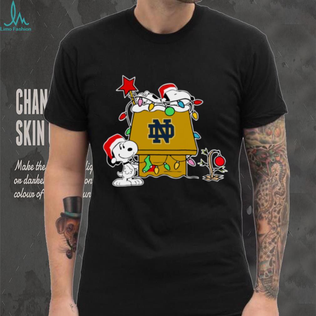 Notre Dame Fighting Irish Football Snoopy Christmas Holiday 2025 T Shirt Notre Dame Fighting Irish Football Snoopy Christmas Holiday 2025 T Shirt