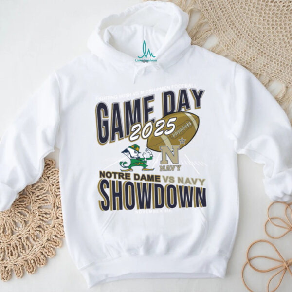 Notre Dame vs Navy Football Tee Fighting Irish Game Day Shirt