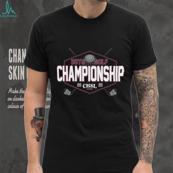 Official 2025 CHSL Boys Golf Championship Shirt