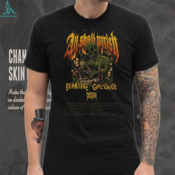 Official All Shall Perish West Coast Annihilation October 2025 Poster Shirt