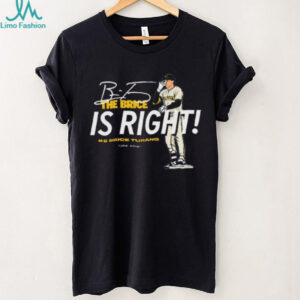 Official Brice Turang The Brice is Right Milwaukee Brewers MLB Slash Line Signature t shirt