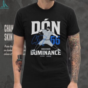 Official Carlos Rodón Dón Dominance 55 New York Yankees MLB Slash Line Signature t shirt