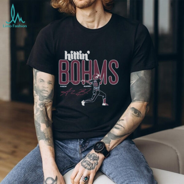 Official Hittin’ Bohms Alec Bohm Philadelphia Phillies MLB Slash Line Signature t shirt