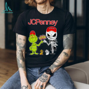 Official JCPenney Merch Grinch And Jack Skellington Fist Bump JCPenney Halloween Hoodie
