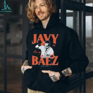 Official Javy Báez Javier Báez Detroit Tigers MLB Slash Line Signature t shirt