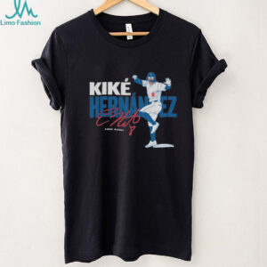Official Kiké Hernández Los Angeles Dodgers MLB Slash Line Signature Painting t shirt