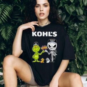 Official Kohl’s Merch Grinch And Jack Skellington Fist Bump Kohl’s Halloween Shirt
