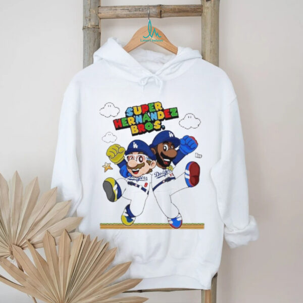 Official Lets Go Dodgers Super Hernandez Bros New Shirt