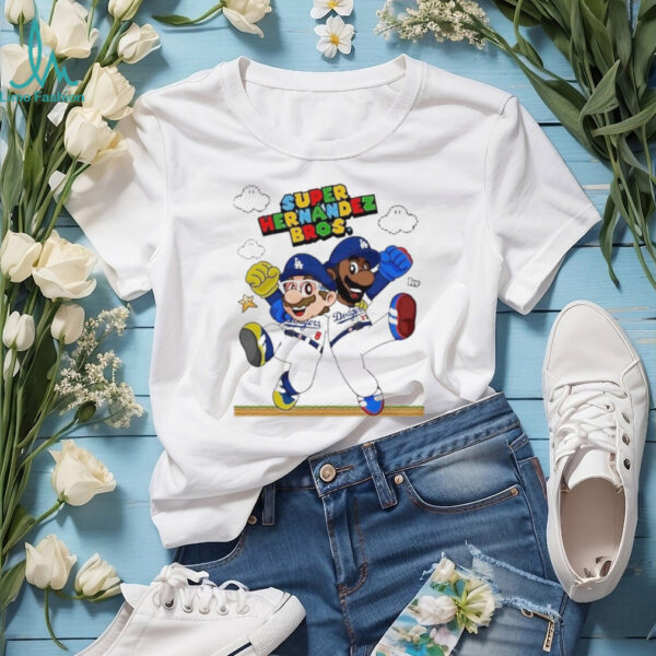 Official Lets Go Dodgers Super Hernandez Bros New Shirt