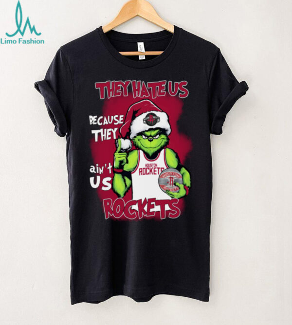 Official NBA The Grinch They Hate Us Because They Ain’t Us Houston Rockets Christmas Shirt