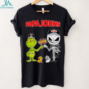 Official Papa Johns Merch Grinch And Jack Skellington Fist Bump Papa Johns Halloween Official Papa Johns Merch Grinch And Jack Skellington Fist Bump Papa Johns Halloween