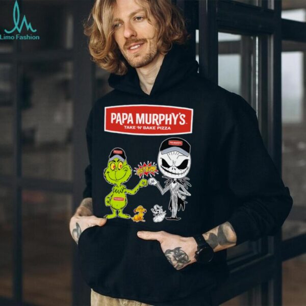 Official Papa Murphy’s Merch Grinch And Jack Skellington Fist Bump Papa Murphy’s Halloween