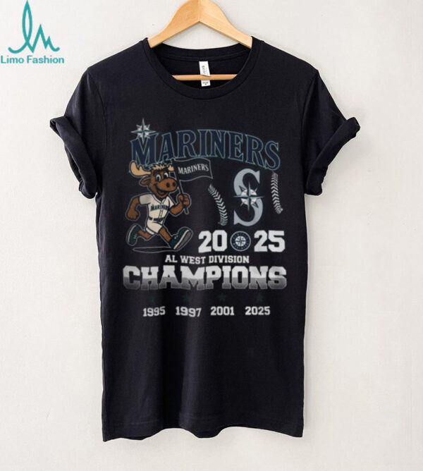 Official Seattle Mariners 2025 American League West Division Champions Proud Team T Shirt