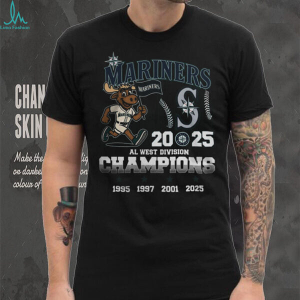 Official Seattle Mariners 2025 American League West Division Champions Proud Team T Shirt