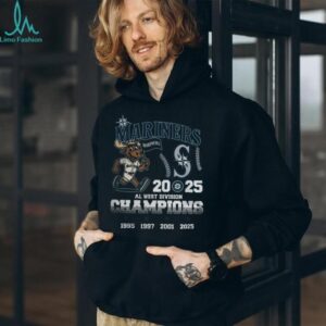 Official Seattle Mariners 2025 American League West Division Champions Proud Team T Shirt