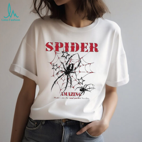 Official Spider Amazing Spider Are The Most Patient Hunters Shirt