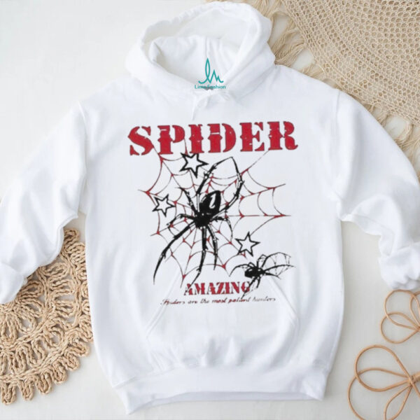 Official Spider Amazing Spider Are The Most Patient Hunters Shirt