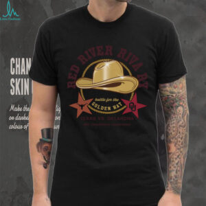 Official Texas Longhorns vs. Oklahoma Sooners Champion Red River Rivalry Golden Hat 2025 Hoodie