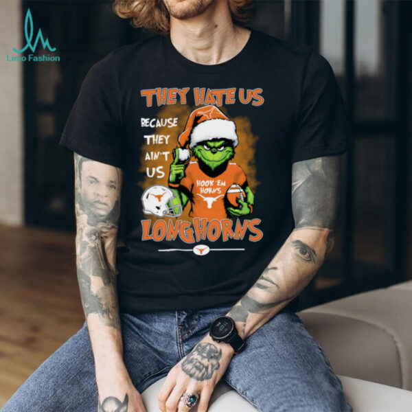Official The Grinch They Hate Us Because Ain’t Us Texas Longhorns Christmas Shirt