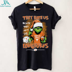 Official The Grinch They Hate Us Because Ain’t Us Texas Longhorns Christmas Shirt