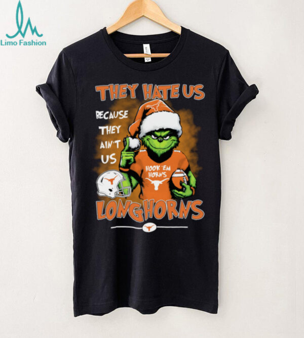 Official The Grinch They Hate Us Because Ain’t Us Texas Longhorns Christmas Shirt