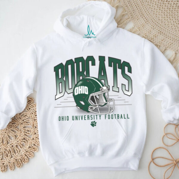 Ohio Bobcats Football Distressed T Shirt