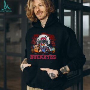 Ohio State Buckeyes Horror Stitch Halloween Tee – Custom NCAA Football Shirt – Personalized Spooky Gift for Men, Women & Kids