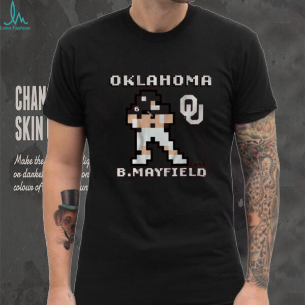 Oklahoma Football Baker Mayfield Retro Baller Pixel Game Style T Shirt