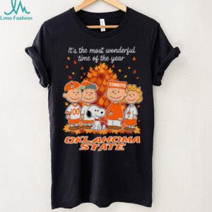 Oklahoma State Cowboys X Peanuts It’S The Most Wonderful Time Of The Year The Fall Shirt