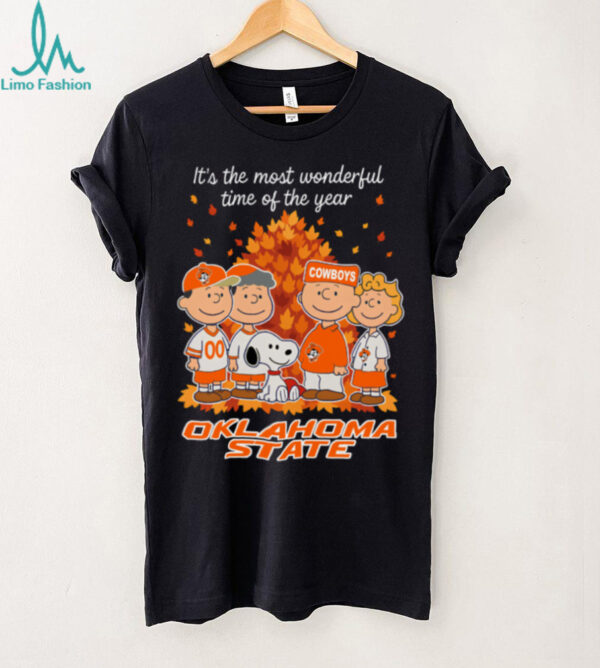 Oklahoma State Cowboys X Peanuts It’S The Most Wonderful Time Of The Year The Fall Shirt