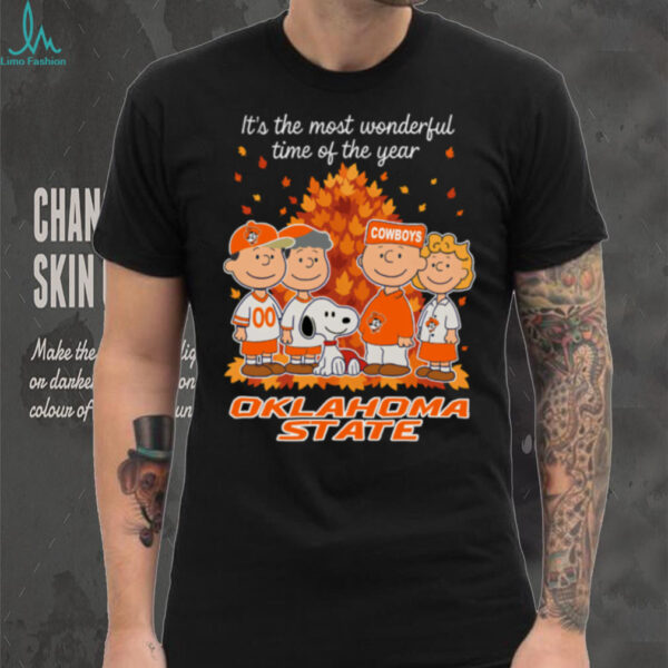 Oklahoma State Cowboys X Peanuts It’S The Most Wonderful Time Of The Year The Fall Shirt