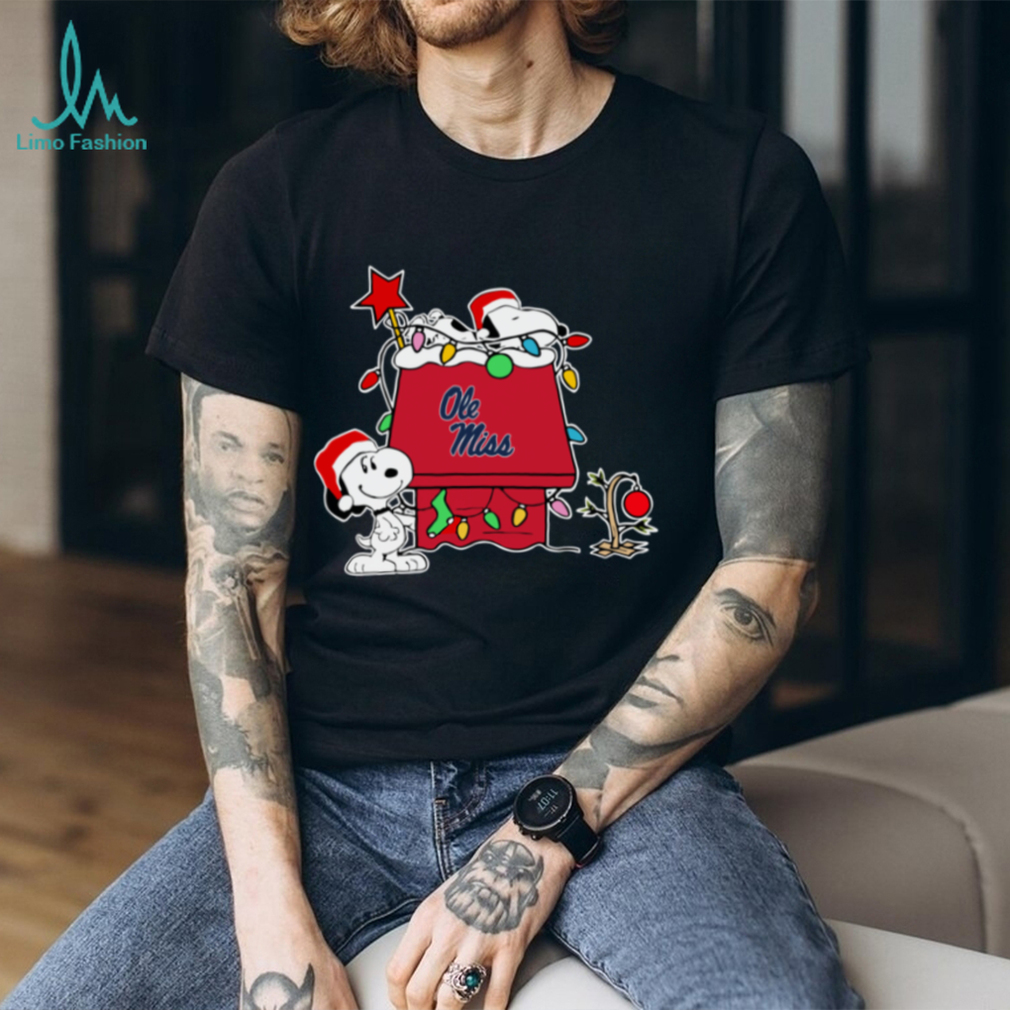 Ole Miss Rebels Football Snoopy Christmas Holiday 2025 T Shirt Ole Miss Rebels Football Snoopy Christmas Holiday 2025 T Shirt