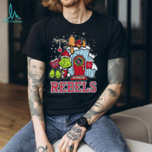Ole Miss Rebels Grinch and Snoopy Nuts Welcome Christmas T Shirt