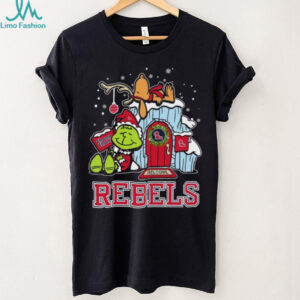Ole Miss Rebels Grinch and Snoopy Nuts Welcome Christmas T Shirt