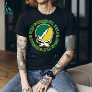 Oregon Ducks Grateful Ducks Rose Skull Mascot Shirt