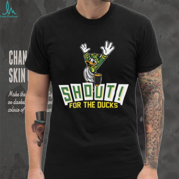 Oregon Ducks Shout For The Ducks Mascot T Shirt
