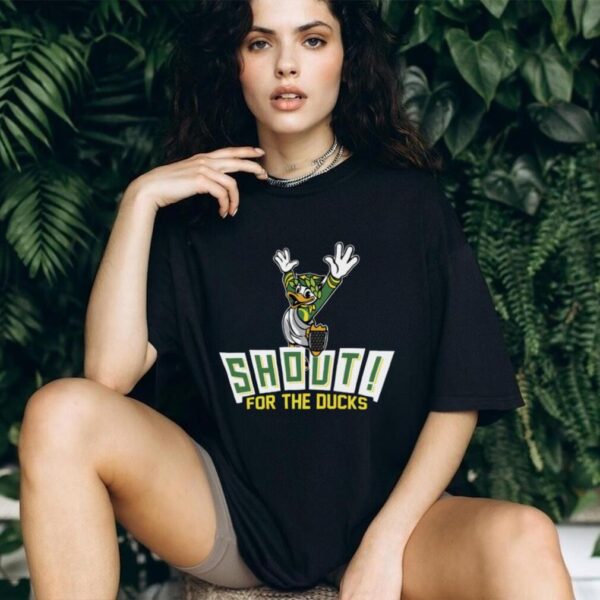 Oregon Ducks Shout For The Ducks Mascot T Shirt